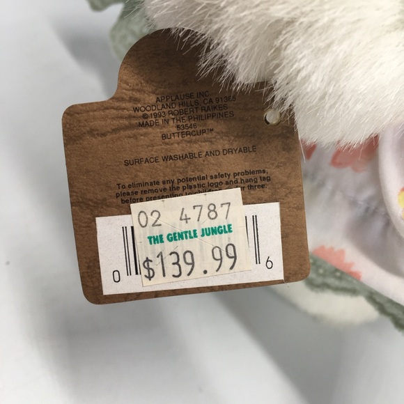 VTG 1992 Robert Raikes “Buttercup” 13” Wood Face & Feet Rabbit Original Box - Picture 8 of 11